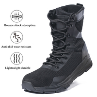 Bottes tactiques légères pour hommes, bottes respirantes adaptées au travail et à la moto.