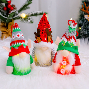 Christmas <b>Light</b> Up Gnome Ornament Plush Faceless Doll Hanging Pendant For <b>Xmas</b> <b>Tree</b> Decor - Product Image 2