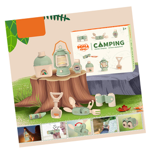 Çocuklar rol oynamak çeşitli ekipman aletler açık kamp seti oyuncak - Product Image 1