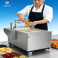Multifunctionele automatische fruit- en groentesnijder met motor voor commercieel gebruik, geschikt voor mango, kiwi en gedroogd fruit (Jie WanDa)