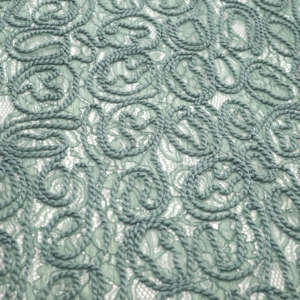 競争力のある価格グリッド刺繍フランスレース生地女性ドレス - Product Image 2