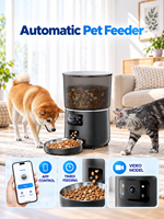 Distributeur automatique de nourriture pour animaux Elecpet OEM 4L en plastique, modèle Perfect 360 °   Distributeur automatique de nourriture pour animaux de compagnie Freshness Lock Tuya Contral