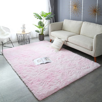 Tapis d'intérieur modernes en fourrure synthétique à poils longs, faits à la machine, pour salon et chambre, épais et anti-déchirure