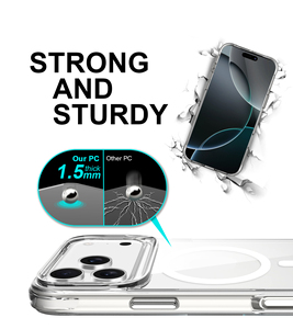 Cover Posteriore <span class=keywords><strong>Trasparente</strong></span> per iPhone 17 Pro Max, Ricarica Wireless Magnetica, <span class=keywords><strong>Custodia</strong></span> Leggera e <span class=keywords><strong>Trasparente</strong></span> per Cellulare <span class=keywords><strong>Apple</strong></span> 18 - Product Image 6