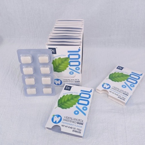 DC24 DAILY CARE Gomme au xylitol et à l'érythritol sans sucre pour bouche sèche, faible en calories, sans sucre, pastèque, paquet de <span class=keywords><strong>60</strong></span> pièces, 4 paquets - Product Image 3