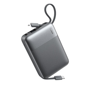 Banco de Energía FC-06 de 20000mAh con Carga Rápida de 22.5W, Cables C/L Integrados, Mini y Portátil, Incluye Cable Tipo-C Trenzado - Product Image 1