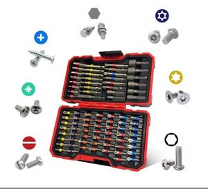 Ensemble de 83 embouts de tournevis électriques, boîte magique arc-en-ciel, douille hexagonale, tournevis cruciforme, perceuse manuelle, kit d'outils multifonction - Product Image 4