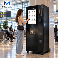 Distributeur automatique de café pour la vente en gros avec écran tactile, distributeur de gobelets, WiFi 4G et serrure électronique pour les entreprises