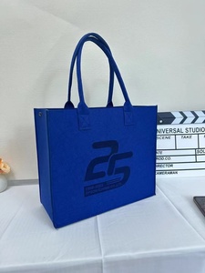 กระเป๋าผ้าสักหลาดสีส้มเป็นมิตรต่อสิ่งแวดล้อมออกแบบได้ตามต้องการ - Product Image 5