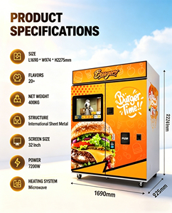 Máquina Expendedora de Hot Dogs y Hamburguesas Personalizada de Fábrica para Pequeños Negocios, Idea de Negocio Innovadora para la Elaboración de Pan para el Desayuno - Product Image 4