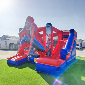 Castillo Inflable Comercial de PVC de 0.55mm con Diseño de Spider-Man, Tobogán Reforzado para Niños con Textura Antideslizante - Product Image 1