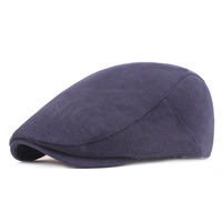Vintage Unisex Newsboy transpirable gorra plana sombrero liso 100% algodón PANA conductor boina hiedra sombreros para hombres y mujeres
