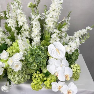 <strong>Spring</strong> <strong>Decorations</strong> Green Floral Wedding <strong>Decorations</strong> Artificial Flower Panels Wedding Backdrops Green Plant Flower Row - Product Image 5