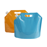 Vente en gros 1,5 L 3L 5L pochette à bec pliable sacs en plastique de boisson de grains en plein air pour le stockage de l'eau avec poignée