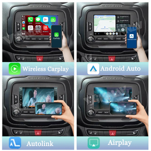 Per Jeep <span class=keywords><strong>Renegade</strong></span> 2016-2020 Scatola Decoder di Aggiornamento Schermo <span class=keywords><strong>Auto</strong></span> OEM Interfaccia Dispositivo Wireless CarPlay Android <span class=keywords><strong>Auto</strong></span> Lettore AUX Linux - Product Image 2