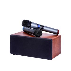 <strong>Mini</strong> FM Radio <strong>DJ</strong> Karaoke Sound Box Loudspeaker Wooden Multifunction Wireless BT <strong>Speaker</strong> for Singing - Product Image 1