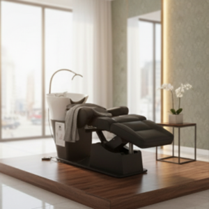 Sillón de Lavado Eléctrico <span class=keywords><strong>Elite</strong></span> Bsalon para Hombres con Bomba Hidráulica y Reposapiés Ajustable para Muebles de Peluquería - Product Image 1