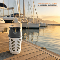 Bouteille de gaz composite GPL durable pour usage marin, camping en extérieur et stockage GPL résidentiel