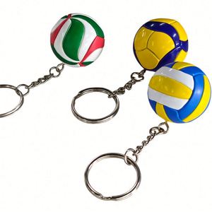 3.8CM <b>Ball</b> Keychain Ornament PVC Pendant Competition Prize Business Gift Mini Volleyball Keychain - Product Image 6