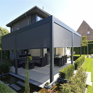 Sistema de techo de aluminio impermeable, Gazebo, Louvered, persiana bioclimática de jardín, pérgola, novedad - Product Image 5
