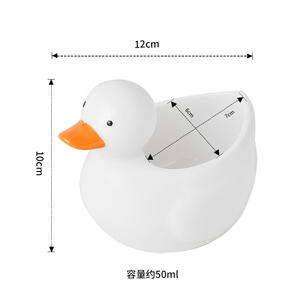 Plato de Cerámica para Alimentar Animales, Diseño de Pato/Cisne, Ecológico, Antideslizante, en Oferta - Product Image 5