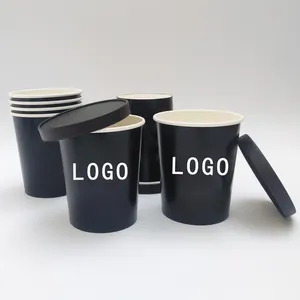 Disposable Paper Soup Cup Manufacturer Custom 14oz Bowls Restaurant Take Away Paper Soup Bowl