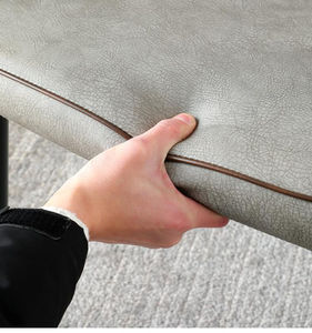 Chaise de salle à manger en cuir PU noir, luxe, moderne, hôtel, Restaurant, en <span class=keywords><strong>velours</strong></span> scandinave, avec pied en métal - Product Image 6