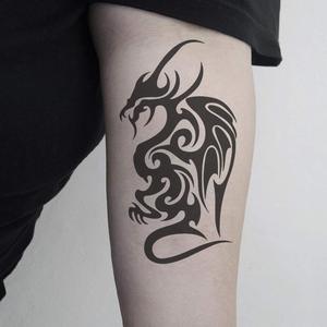 Autocollants de tatouage temporaire imperméables à l'encre végétale noire, sexy, tendance, personnalisables, pour hommes et femmes - Product Image 4