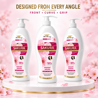 Yumeng 1200ml Gel Douche Parfumé Sakura Hydratant et Blanchissant, Parfum Longue Durée, OEM ODM