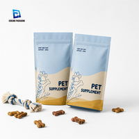 Sacs Mylar Doypack Personnalisés de Haute Qualité en Aluminium Imprimé Qualité Alimentaire avec Fermeture Ziplock pour Aliments pour Animaux (Chats, Chiens, Poissons)