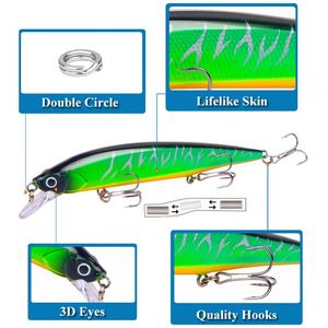 14cm Long 18.3g Large Hard Bait Minnow Life-Like Lead Insert <b>Floating</b> Swimbait Popper Freshwater Fish Cod Ocean Boat <b>Fishing</b> - Product Image 3
