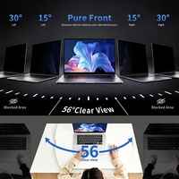 Filtre de confidentialité pour ordinateur portable 15,6 pouces, prix de gros, protection d'écran anti-espion, film de confidentialité amovible anti-lumière bleue