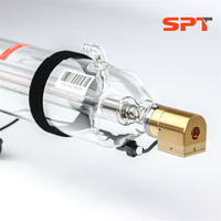 Tubo Láser de CO2 Serie SPT TR de 30w~150w con Módulo Láser de Puntero Rojo para Máquinas de Corte Láser