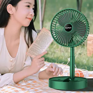 Taşınabilir sessiz ayarlanabilir yükseklik ve kafa katlanabilir masa küçük fan katlanır teleskopik masa el mini fan
