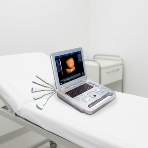 Appareil d'échographie portable électrique en plastique noir et blanc, système de diagnostic de type ordinateur portable 3D - Product Image 1