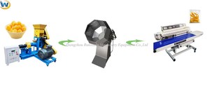 Máquina de Snacks Inflados Totalmente Automática de Alta Productividad en Oferta / Máquina para Hacer Palomitas de Maíz / Máquina Infladora con Motor de 30 kg/hora - Product Image 4