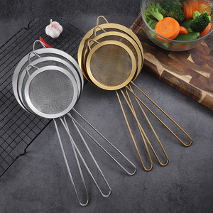 Cuillère-filtre en maille d'acier inoxydable 304, filtre à lait de soja et jus avec crochet, écumoire à graisse, passoire à nouilles, passoire à fondue, ustensile de cuisine - Product Image 3