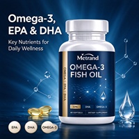 Complément Alimentaire Huile de Poisson Oméga-3 Metrand Gélules Souples EPA DHA 60 Gélules Soutien Nutritionnel Quotidien Adulte OEM ODM Disponibles
