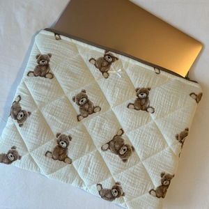 Nuevo producto transfronterizo: Funda/bolsa para portátil con diseño de oso de peluche, linda funda protectora acolchada para iPad/tablet. - Product Image 3