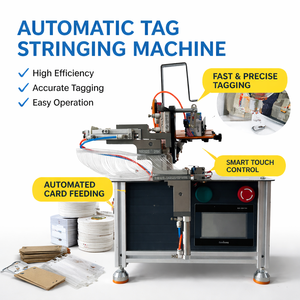 Máquina automática de etiquetas colgantes con alfileres de bucle, ecológica, color plateado, modelo Bos-168, para prendas de vestir, juguetes y ropa. - Product Image 3