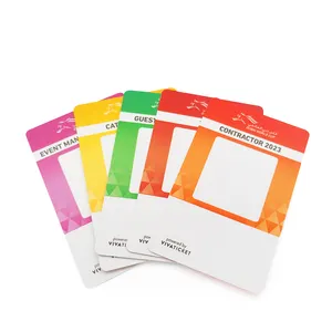 Cartão de identificação de escola/estudante/funcionário em PVC estampado CMYK personalizável de alta qualidade em ambos os lados