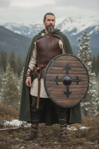 Accessoires de croisillon pour bouclier viking en bois personnalisés, 3D, médiévaux, faits à la main, pour reconstitution historique, cosplay, décoration intérieure et présentation, en fonte - Product Image 5