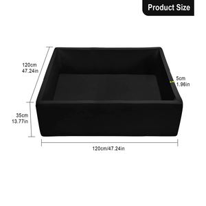Piscina de Pelotas Rectangular de Espuma Viscoelástica para Niños Pequeños, con Cubierta Extraíble, Precio al por Mayor - Product Image 2