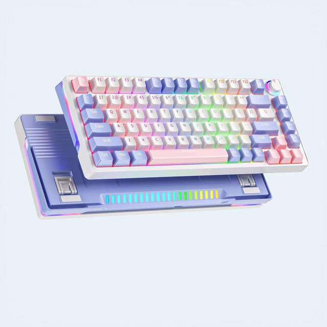 Factory 68 Keys Mechanical Gaming Keyboard Customized 65% 2.4G Wireless Type-c Wired Hotswap Mechanical Gaming Keyboard