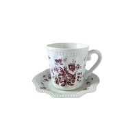 Assiette en porcelaine style rétro Instagram, forme irrégulière, fabrication chinoise, technique sur glaçure ; Assiettes pour petit-déjeuner/dessert