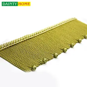 Manufactory Price Low Price Small Plastic Bead Tassel Trim Fringe