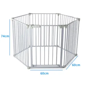 Opzioni di dimensioni regolabile per porte chiuse in acciaio Extra larga barriera barriera di protezione per uso domestico cancello di sicurezza per animali domestici