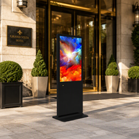 Kiosque de totem d'affichage à cristaux liquides du support 43inch mince Fanless extérieur pour la publicité