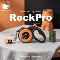 Laisse anti-traction RockPro pour grands chiens, durable, robuste, réfléchissante, avec poignée ergonomique pour l'entraînement quotidien et les promenades