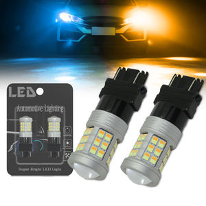 Nuevas Bombillas LED 7443 T20 Canbus Personalizadas, Libres <span class=keywords><strong>de</strong></span> Errores, 36SMD, Chips 2835, Doble Color, Cambio <span class=keywords><strong>de</strong></span> Color, 12V, Alta Potencia, 7444NA W21/5W - Product Image 1